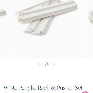 Bam Bird Boutique White Acrylic Rack & Pusher Set